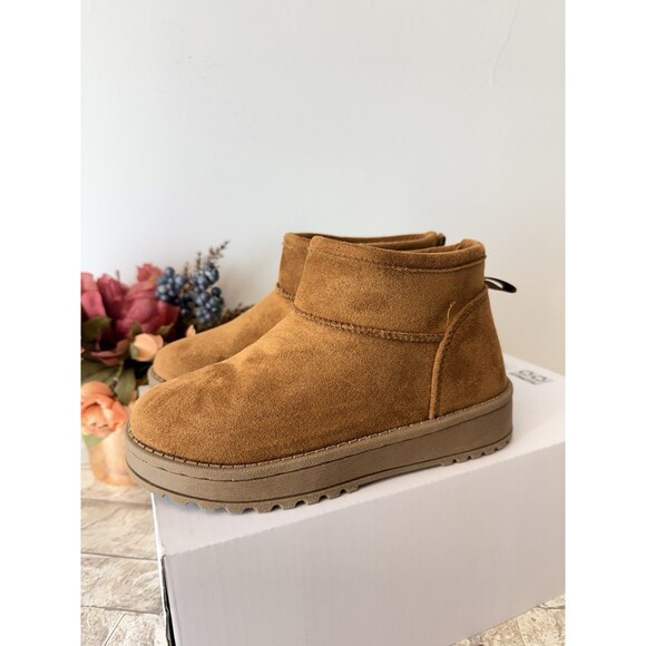 Sonoma Goods For Life Girl's Kazz Ankle Boots JL3 Cognac Size US:12 - Picture 5 of 13